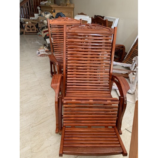 Ghế Thư Giãn - Ghế Lười - Gỗ Lim 3 Dây